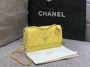 Chanel 23S Woc Yellow Caviar Leather Bag - 6