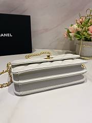 Chanel 23S Woc White Caviar Leather Bag - 5