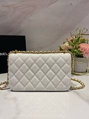 Chanel 23S Woc White Caviar Leather Bag - 2