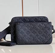 Louis Vuitton Trio Messenger Monogram Shadow Leather Bag - 1