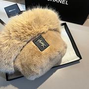 YSL Fur Bucket Beige Hat - 4