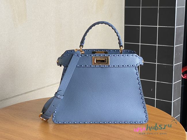 Peekaboo ISeeU small blue selleria bag - 1