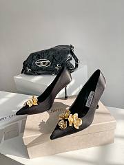 Jimmy Choo gold flower heels 02 - 1