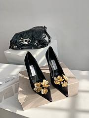 Jimmy Choo gold flower heels 02 - 3