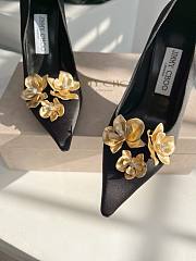 Jimmy Choo gold flower heels 02 - 5