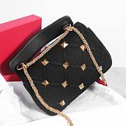 Valentino Garavani black fabric 25cm bag - 2