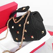 Valentino Garavani black fabric 25cm bag - 6