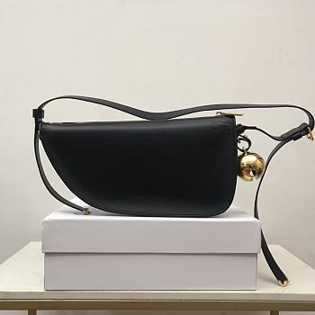 Burberry shield sling black shoulder bag