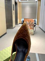 Gucci yellow GG velvet heels 10.5mm - 2