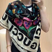 Gucci Floral print silk scarf  - 3