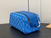 Louis Vuitton Dopp Kit Toiletry blue leather pouch  - 6