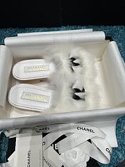 Chanel White Fur Mules - 3