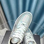 Chanel silver patent trainers  - 5