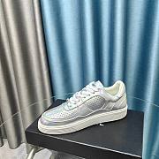 Chanel silver patent trainers  - 2