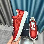 Chanel red patent trainers - 3