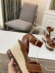 Louis Vuitton brown heeled sandals 12cm - 3