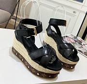 Louis Vuitton black heeled sandals 12cm - 1