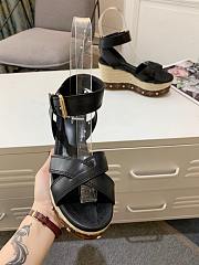 Louis Vuitton black heeled sandals 12cm - 6