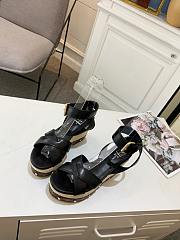 Louis Vuitton black heeled sandals 12cm - 4