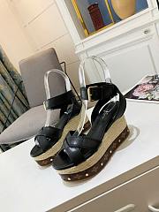 Louis Vuitton black heeled sandals 12cm - 3