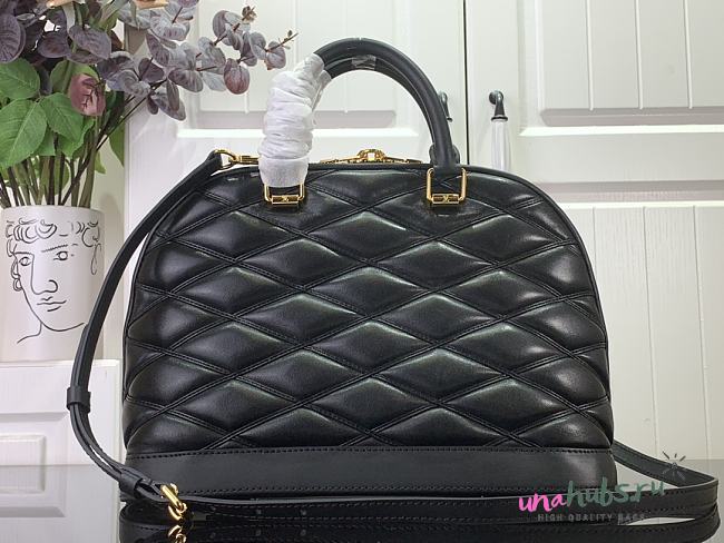 Louis Vuitton Alma PM M23688 black leather bag - 1