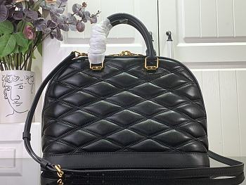 Louis Vuitton Alma PM M23688 black leather bag