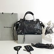  Balenciaga Neo Cagole City Black Leather Bag  - 1