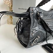  Balenciaga Neo Cagole City Black Leather Bag  - 6