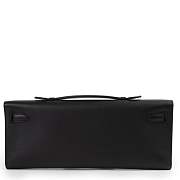 Hermès Kelly Cut Pochette Black Swift Bag ( gold or palladium hardware) - 5