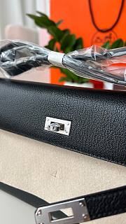 Hermes Kelly Cut Togo 28cm Black Bag - 5