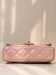 Chanel Top Handle Mini Rectangular Pink Leather Bag - 6