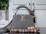 Louis Vuitton Capucines Mini Gray Leather M23280 Bag - 1