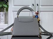 Louis Vuitton Capucines Mini Gray Leather M23280 Bag - 3