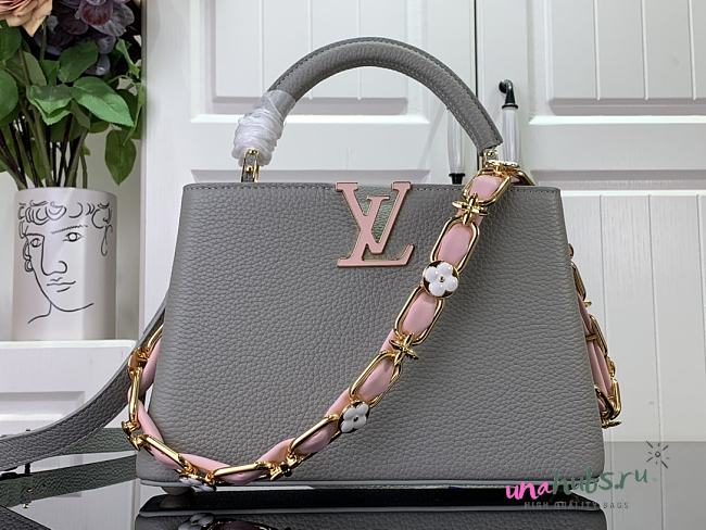 Louis Vuitton Capucines BB Gray Leather M23280 Bag  - 1