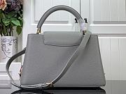 Louis Vuitton Capucines MM Gray Leather M23280 Bag  - 2