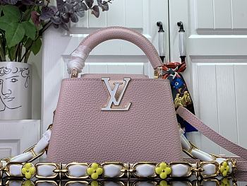 Louis Vuitton Capucines Mini Pink Leather M23280 Bag