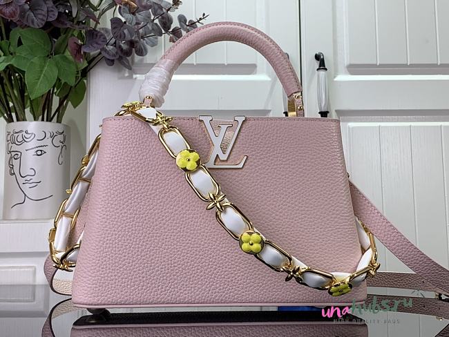 Louis Vuitton Capucines BB Pink Leather M23280 Bag - 1