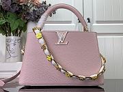 Louis Vuitton Capucines MM Pink Leather M23280 Bag - 1