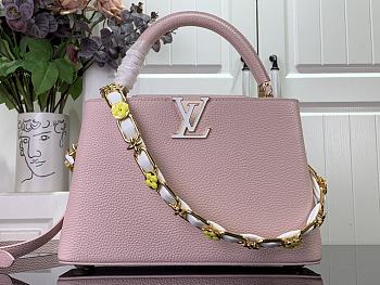 Louis Vuitton Capucines MM Pink Leather M23280 Bag