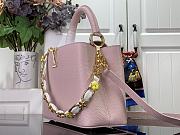 Louis Vuitton Capucines MM Pink Leather M23280 Bag - 5