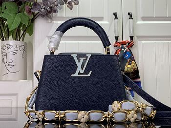 Louis Vuitton Capucines Mini Blue Leather M23280 Bag