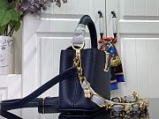 Louis Vuitton Capucines Mini Blue Leather M23280 Bag - 3