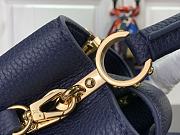 Louis Vuitton Capucines Mini Blue Leather M23280 Bag - 4