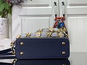 Louis Vuitton Capucines Mini Blue Leather M23280 Bag - 6