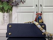 Louis Vuitton Capucines BB Blue Leather M23280 Bag - 3