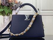 Louis Vuitton Capucines MM Blue Leather M23280 Bag - 1