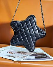 Chanel 24C Star Black Leather Handbag - 5