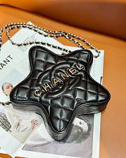 Chanel 24C Star Black Leather Handbag - 4