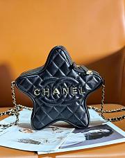 Chanel 24C Star Black Leather Handbag - 2