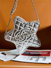 Chanel 24C Star silver leather bag - 1